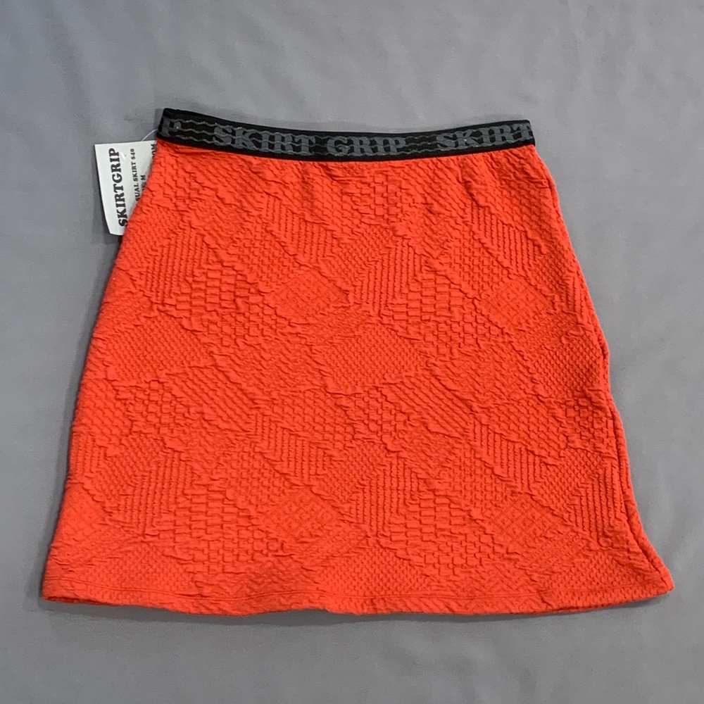 Skirt Grip - The Knit Skirt - orange boho skirt